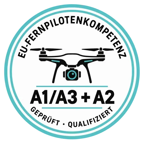 Siegel EU-Fernpilotenkompetenz A1/A3 + A2