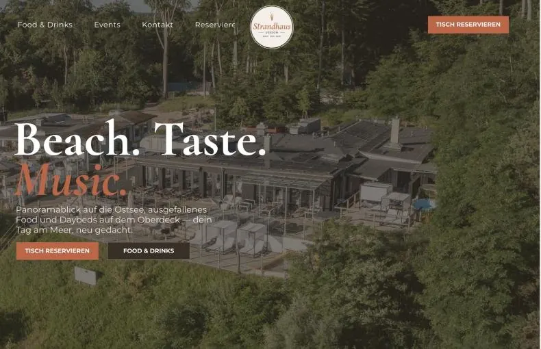 Website Strandhaus Usedom
